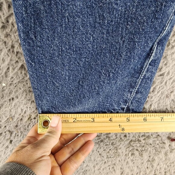 H&M Jeans Womens 30 Blue Stretch Denim Tapered Regular Fit *Read* - Picture 7 of 14